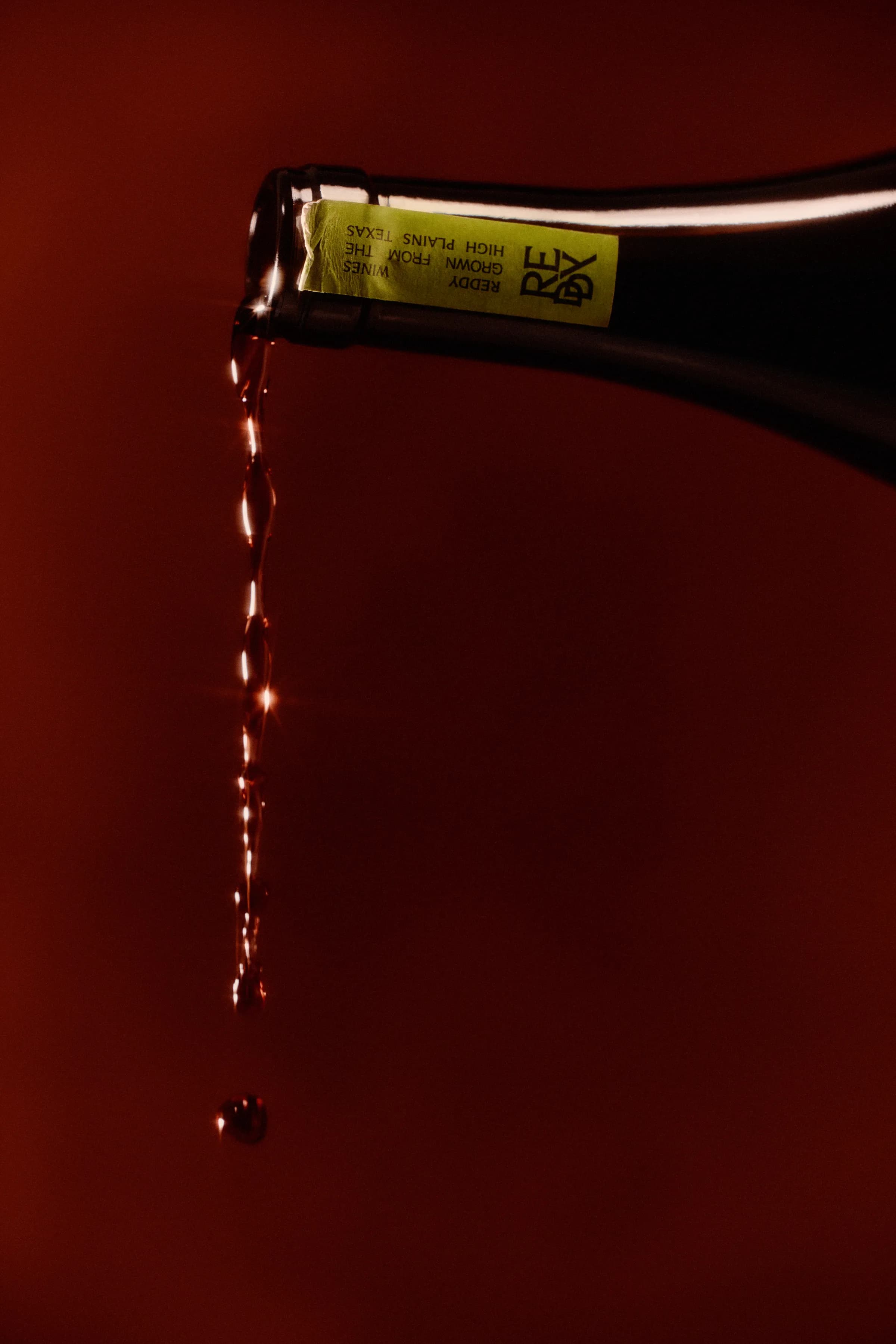 Estate wine being poured